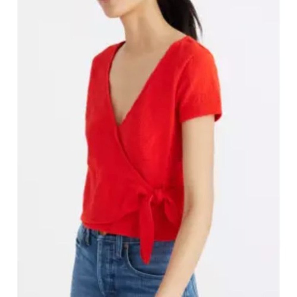 029 - MADEWELL texture & thread wrap tie top